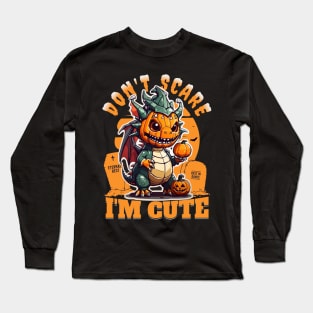 Halloween Dino - Don't Scare I'm Cute Long Sleeve T-Shirt